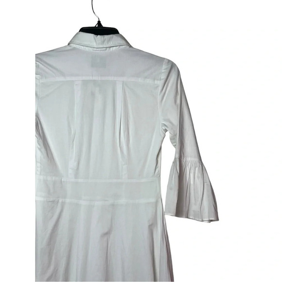 1663. DANITY JEWELLS FULL BUTTON DOWN MAXI LENGTH DRESS SIZE XSMALL WHITE COLOR - Picture 6 of 8